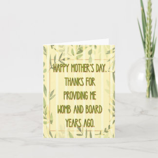 Tillhandahålla mig Heartfilt Mors dag-kort Kort