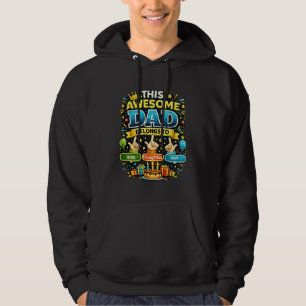 Tillhör anpassade barnnamn Fars dag T-shirt Hoodie