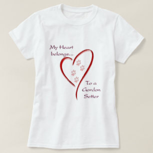 Tillhör för hjärta för Gordon Setter Tee Shirt