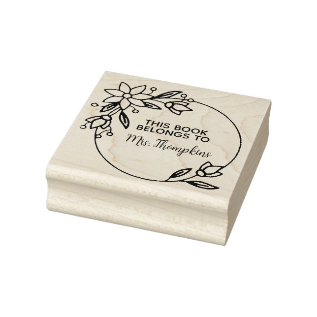 TILLHÖREN BOK i NAMN BOK Stämpel (Stämpel)