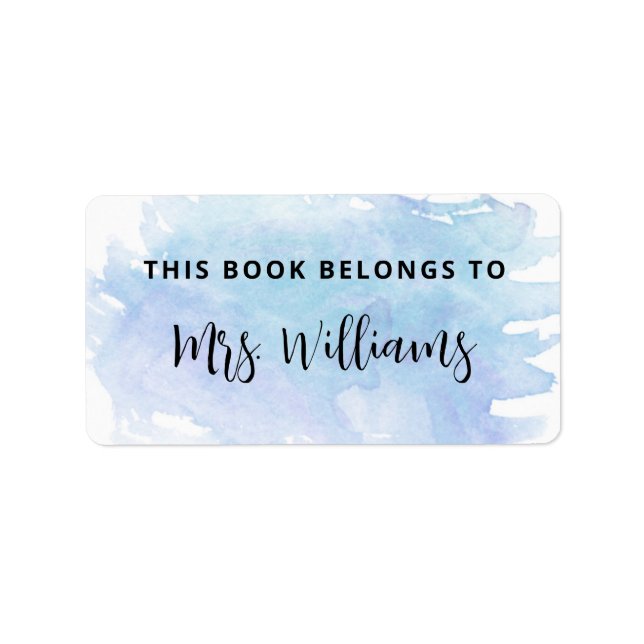 Tillhören Bok i  till Adressetikett (Framsidan)