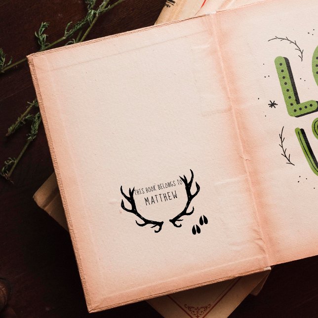 Tillhören Bok till | Monogram Stämpel (Skapare uppladdad)