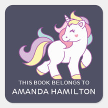 TILLHÖREN BOK TILL ROSA CUTE UNICORN