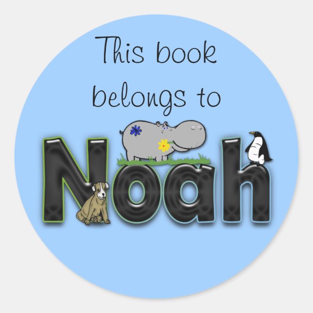 tillhören bok till runt klistermärke (Framsida)