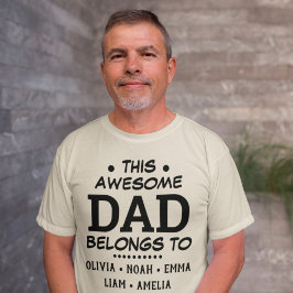 Tillhören Fantastisk Pappa till Anpassningsbar Kid T Shirt