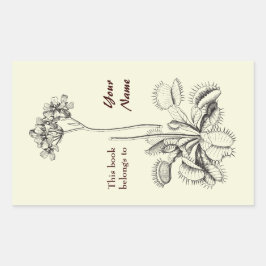 Tillhören i Bok till Blommigten Rektangulärt Klistermärke