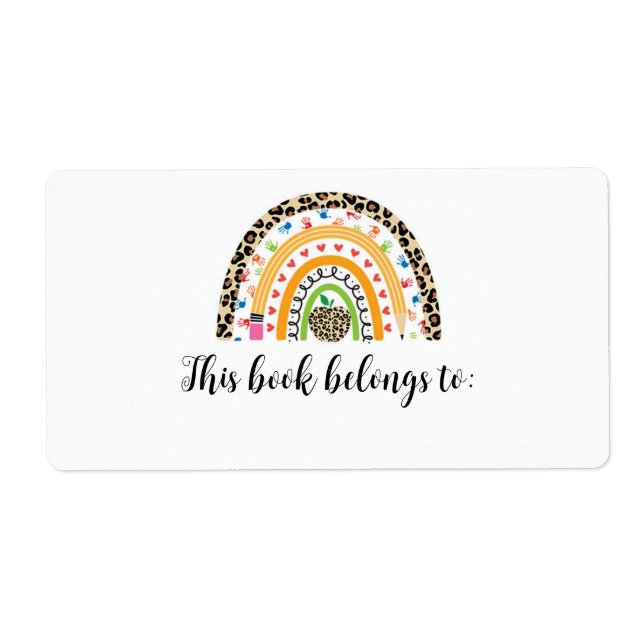 Tillhören i Bok till modern regnbåge Fraktsedel (Framsidan)