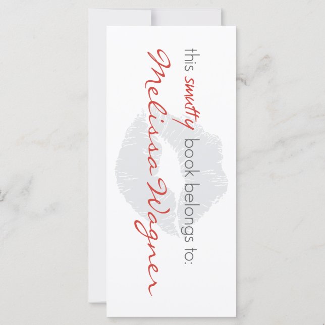 Tillhören Smutty Bok till bokmarkör (Baksida)