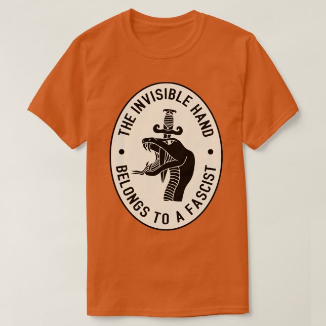 Tillhören till fascismen är osynliga t shirt (Design framsida)