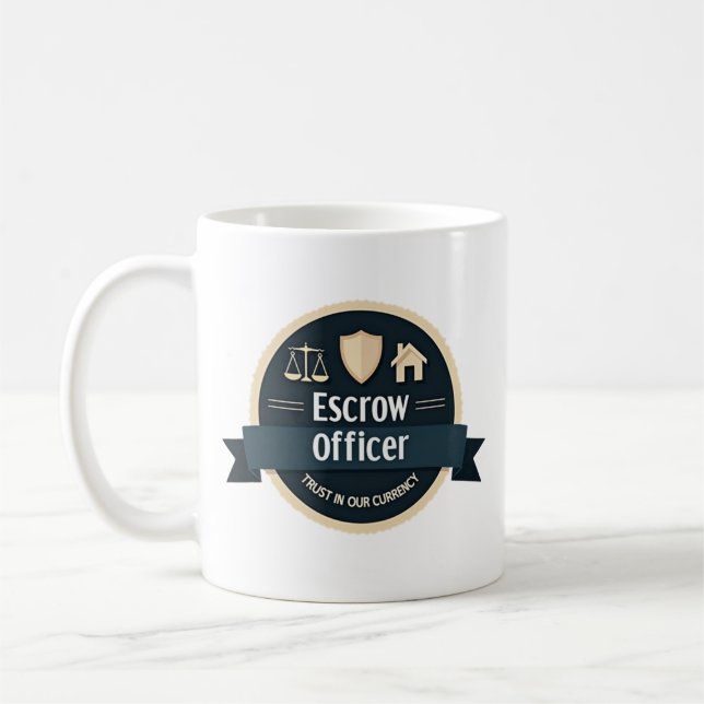 Tillit Är Vår Valuta – Escrow Officer  Kaffemugg (Vänster)