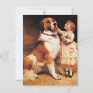 Tillit av Charles Burton Barber, Saint Bernard Hun