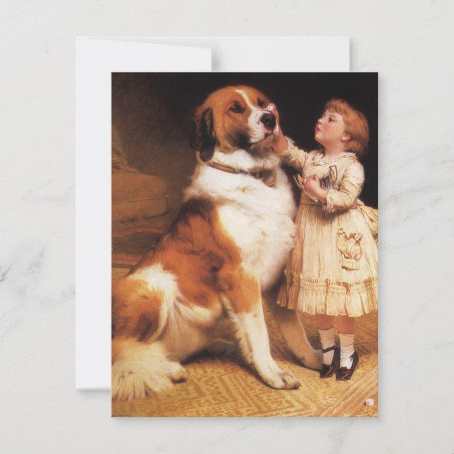 Tillit av Charles Burton Barber, Saint Bernard Hun (Framsida)