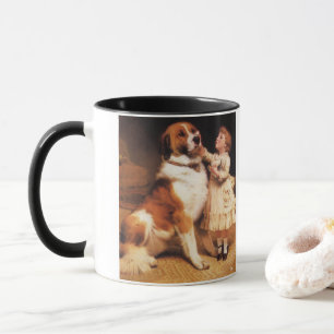Tillit av Charles Burton Barber, Saint Bernard Hun Mugg