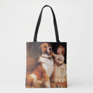 Tillit av Charles Burton Barber, Saint Bernard Hun Tygkasse