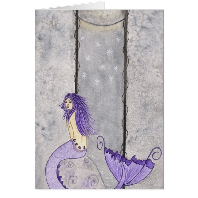 Tillkalla månekortet hälsningskort (Framsidan)