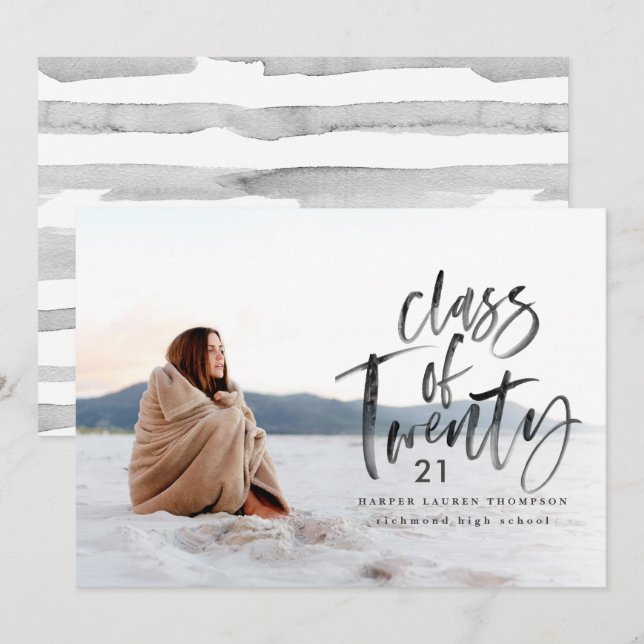 Tillkännagivande av den moderna typografin student meddelande (Fram/baksida)