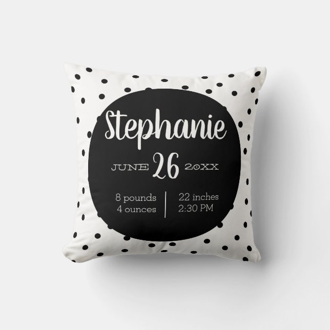Tillkännagivande av det moderna daghemmet baby kudde (Framsida)