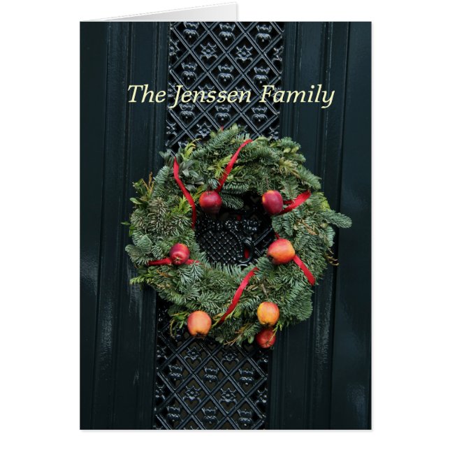 Tillkännagivande av klassisk ytterdörr adress OBS kort (Framsidan)