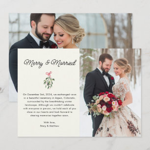 Tillkännagivande av MUL (Merry & Married Photo Brö Tack Kort