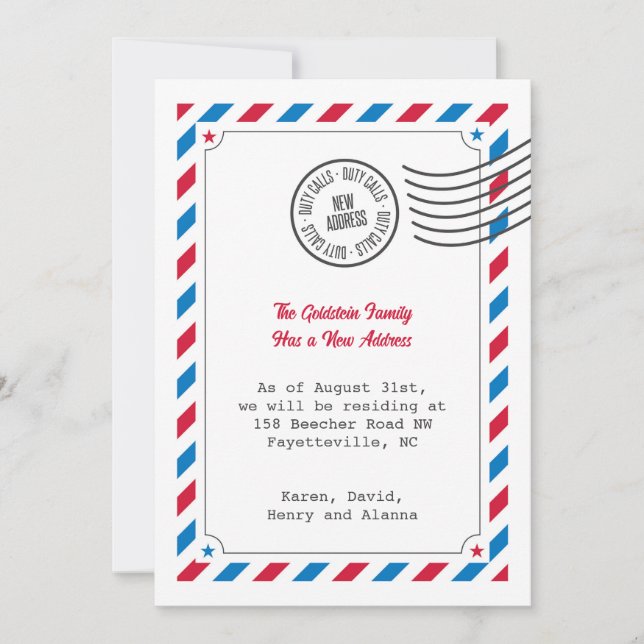 Tillkännagivande om militär förflyttning (Framsida)