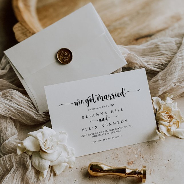 Tillkännagivande om minimalistisk calligrafi meddelande (Skapare uppladdad)