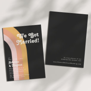 Tillkännagivande om Mörk av modern retro-regnbåge