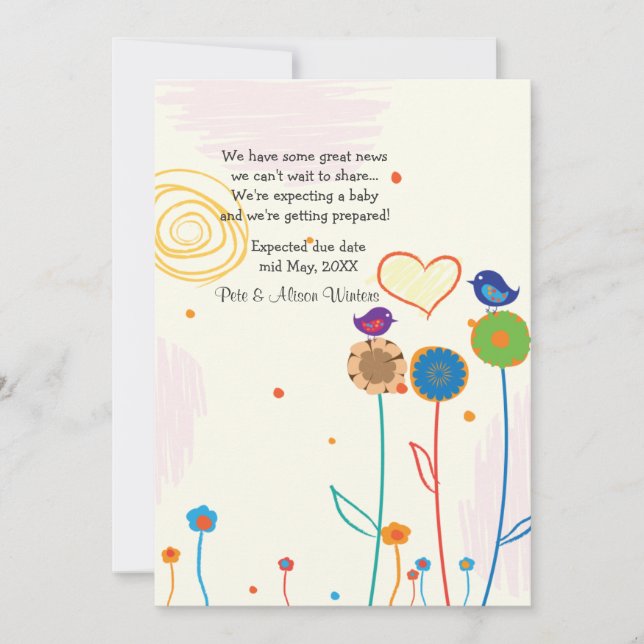 Tillkännagivande om växande Gravid Meddelande (Framsida)