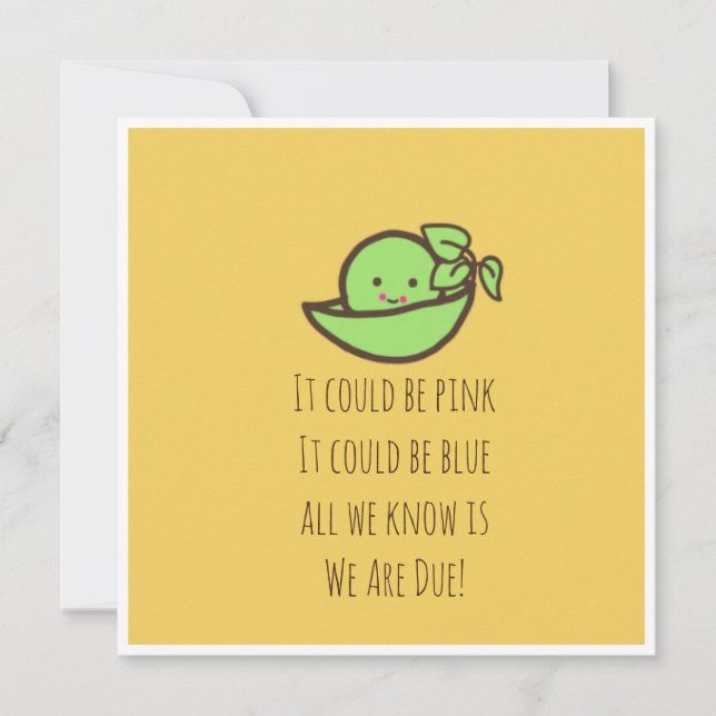 Tillkännagivandekort för Gravid Inbjudningar (Framsida)