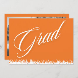 Tillkännagivandekort för orange studenten meddelande