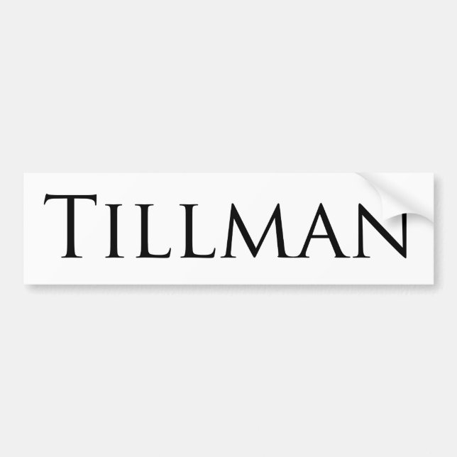 Tillman Bildekal (Framsidan)