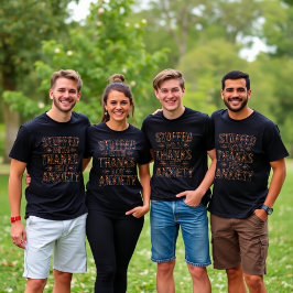 Tillräcklig med tack, inte besvärlig Thanksgiving T Shirt