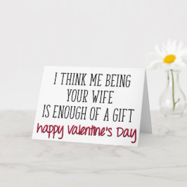 Tillräckligt med en gift, fin Make Alla hjärtans d Kort