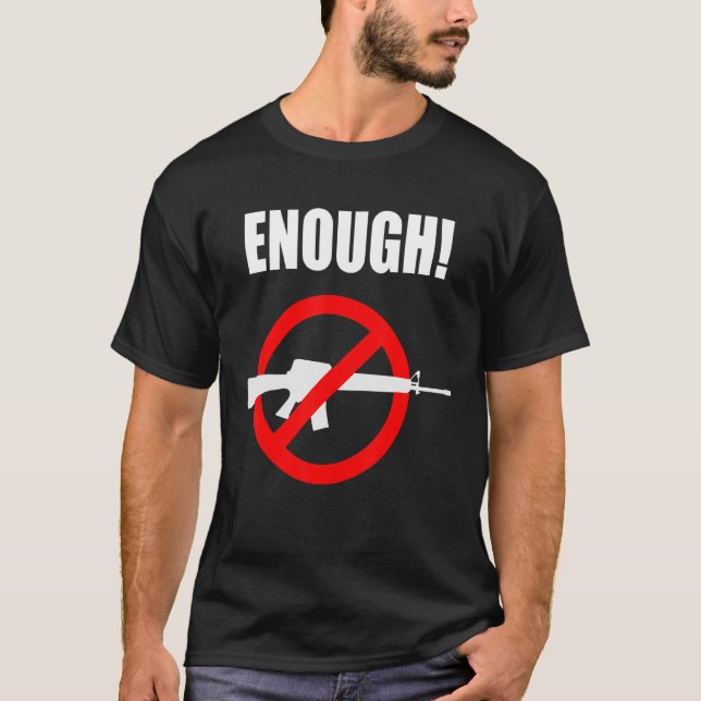 Tillräckligt med Gun Reform Skydda nu Barn End Gun T Shirt (Framsida)
