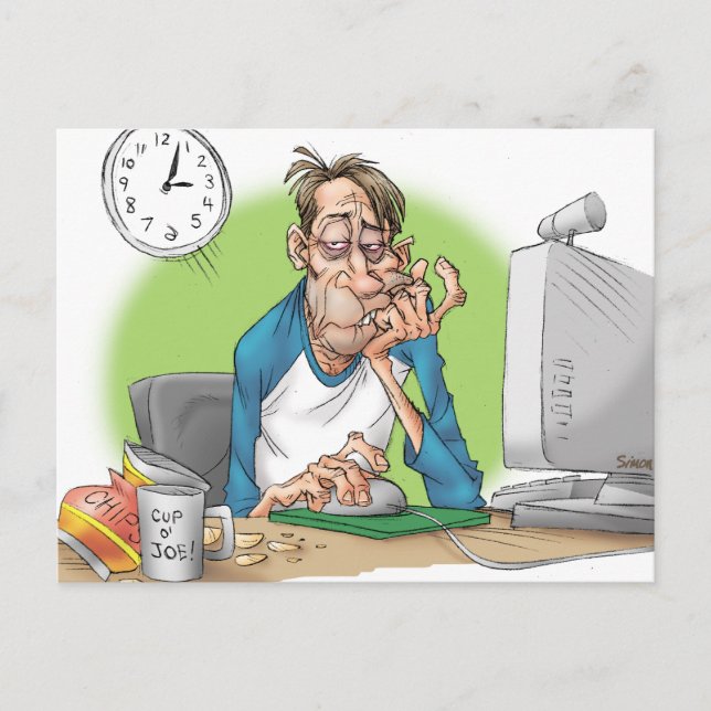 Tillräckligt med sömn vykort (Framsida)