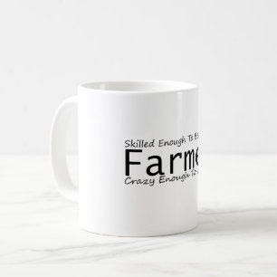 Tillräckligt skicklig för att bli en bondgård. kaffemugg