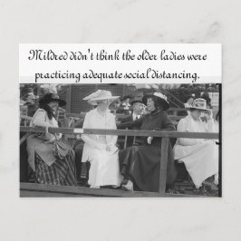 Tillräckligt Social Avstånd vykort