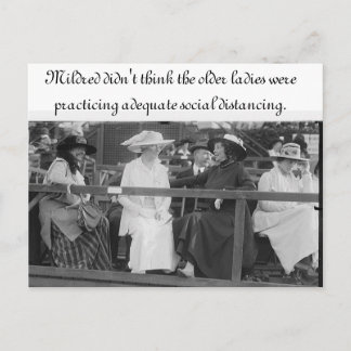 Tillräckligt Social Avstånd vykort