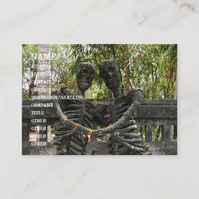 Tills döden gör oss del ... Nong Khai, Thailand Visitkort (Framsida)