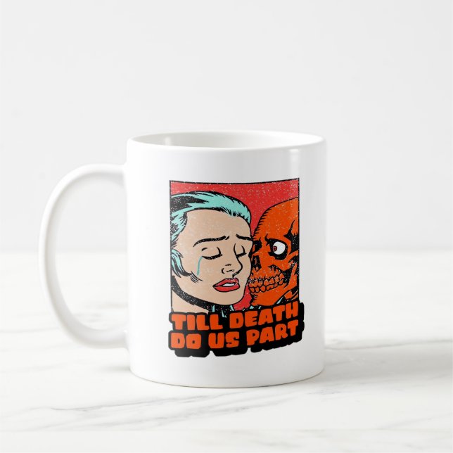 Tills döden gör oss klassiska kaffemugg (Vänster)
