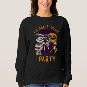 Tills döden skiljer oss åt Bröllop Henparty Par T Shirt
