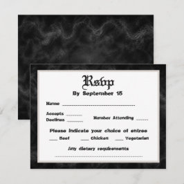Tills döden skiljer oss åt Bröllop RSVP Inbjudningar