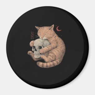 Tills döden skiljer oss åt Cat Skull Classic Magnet