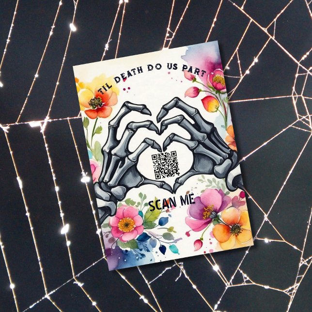 Tills döden skiljer oss åt - gotiska bröllopsdetal tilläggskort (Skapare uppladdad)