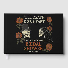 Tills döden skiljer oss åt Halloween Bröllopsdusch Gästböcker