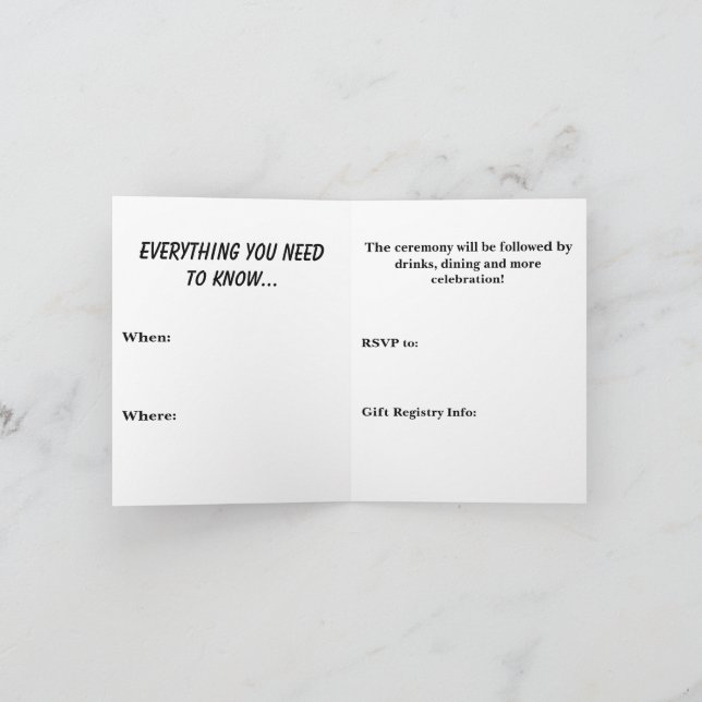 Tills döden skiljer oss åt inbjudan (Inuti)