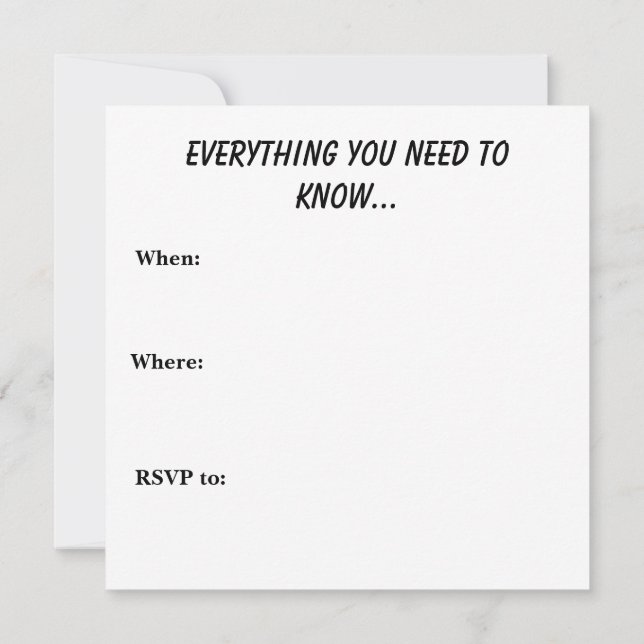 Tills döden skiljer oss åt inbjudningar (Baksida)