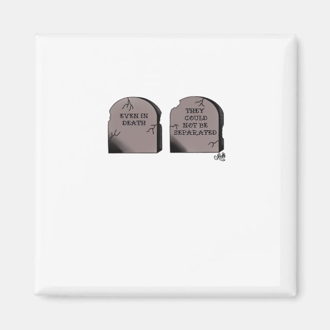 Tills döden skiljer oss åt Klassisk – Rolig skelet Magnet (Framsidan)