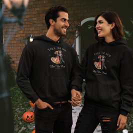 Tills döden skiljer oss åt | Matchande Halloweenpa Hoodie