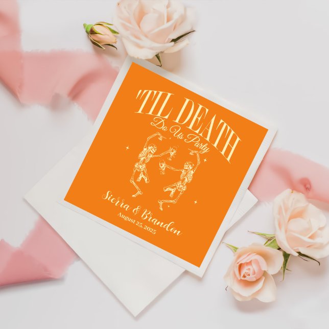 Tills döden skiljer oss åt Personlig bröllopsserve Pappersservett (Skapare uppladdad)