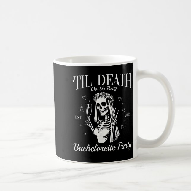 Tills döden skiljer oss åt Retro Halloween Sängkam Kaffemugg (Höger)